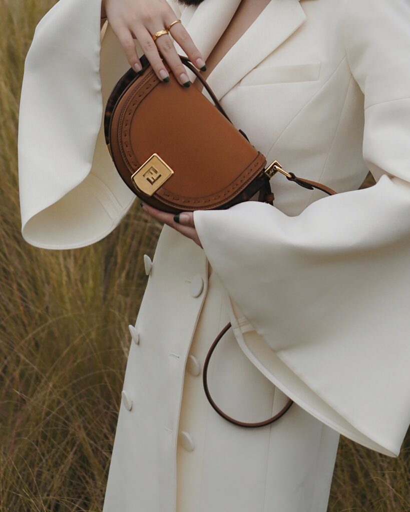 Singapore Fashion Blogger and Digital Creative Willabelle Ong @willamazing dressed in Fendi SS21 with Fendi Moonlight leather bag