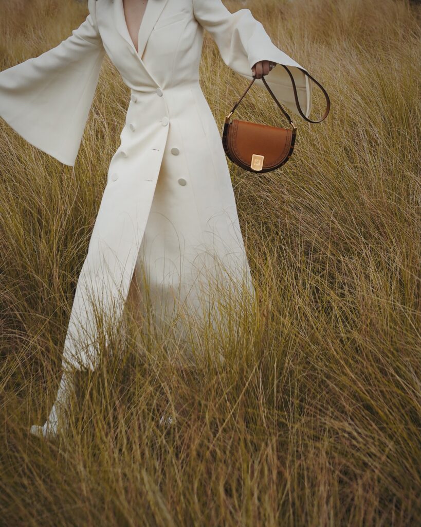 Singapore Fashion Blogger and Digital Creative Willabelle Ong @willamazing dressed in Fendi SS21 with Fendi Moonlight leather bag
